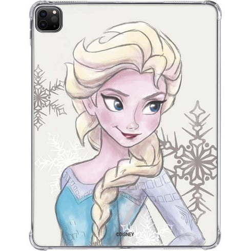 Disney Frozen Elsa Snowflakes Art iPad Pro 11in (2024) Clear Case