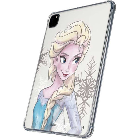 Disney Frozen Elsa Snowflakes Art iPad Pro 11in (2024) Clear Case