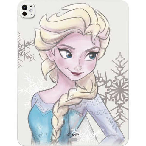 Disney Frozen Elsa Snowflakes Art iPad Pro 13in M4 (2024) Skin