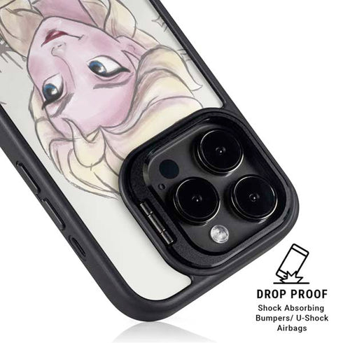 Disney Frozen Elsa Snowflakes Art iPhone 13 Pro Max Kickstand Case