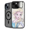 Disney Frozen Elsa Snowflakes Art iPhone 14 Plus Kickstand Case