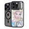 Disney Frozen Elsa Snowflakes Art iPhone 14 Pro Max Kickstand Case