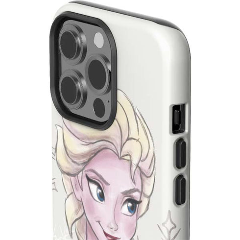 Disney Frozen Elsa Snowflakes Art iPhone 15 Pro Impact Case