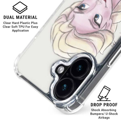 Disney Frozen Elsa Snowflakes Art iPhone 16 Plus MagSafe Case