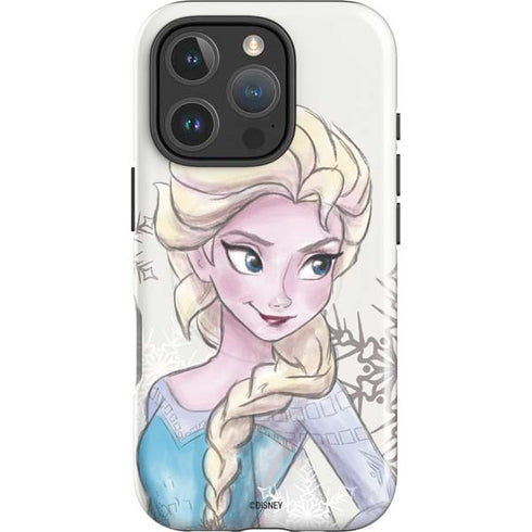 Disney Frozen Elsa Snowflakes Art iPhone 16 Pro Magsafe Impact Case