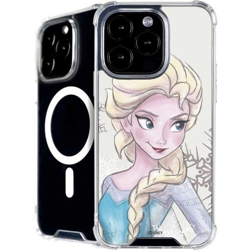 Disney Frozen Elsa Snowflakes Art iPhone 16 Pro Max MagSafe Case