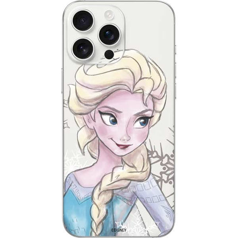 Disney Frozen Elsa Snowflakes Art iPhone 16 Pro Max Skin