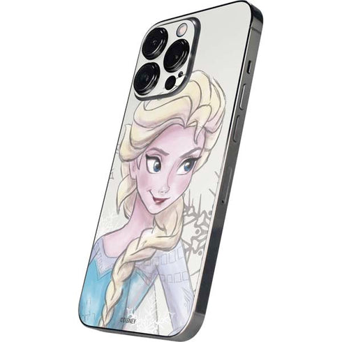 Disney Frozen Elsa Snowflakes Art iPhone 16 Pro Max Skin