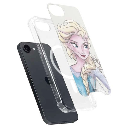 Disney Frozen Elsa Snowflakes Art iPhone 16e MagSafe Case