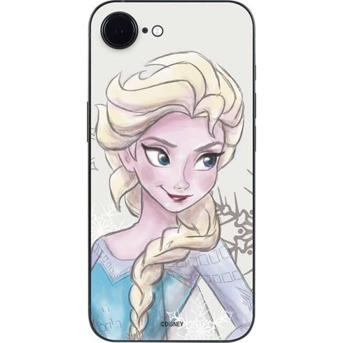 Disney Frozen Elsa Snowflakes Art iPhone 16e Skin