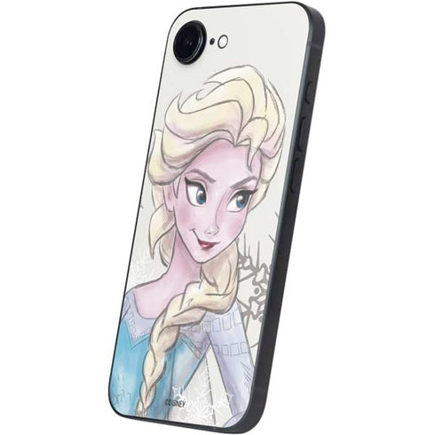 Disney Frozen Elsa Snowflakes Art iPhone 16e Skin