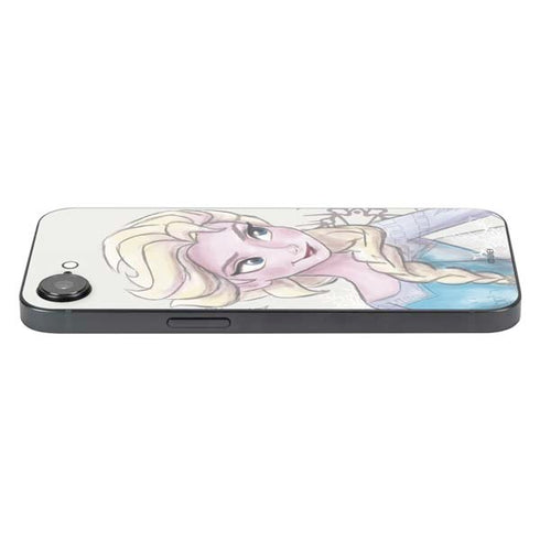 Disney Frozen Elsa Snowflakes Art iPhone 16e Skin