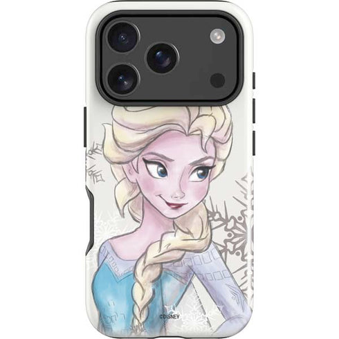 Disney Frozen Elsa Snowflakes Art iPhone 18 Pro Impact Case