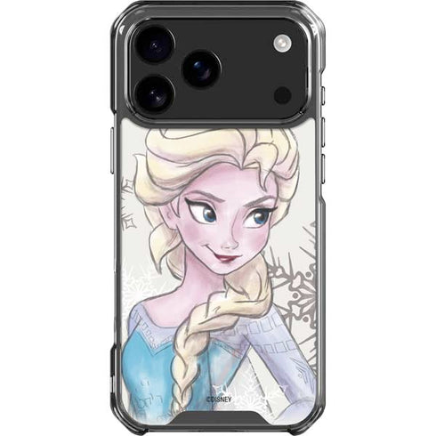 Disney Frozen Elsa Snowflakes Art iPhone 18 Pro Max Clear Case