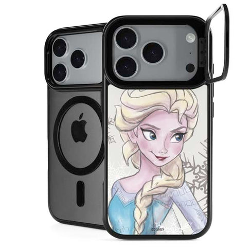 Disney Frozen Elsa Snowflakes Art iPhone 18 Pro Max Kickstand Case
