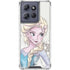 Disney Frozen Elsa Snowflakes Art Moto G 5G (2025) Clear Case
