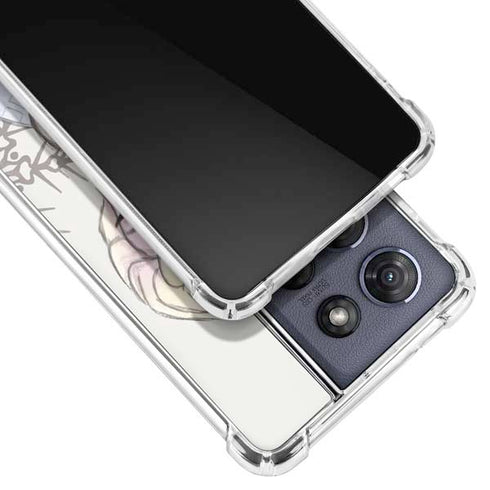Disney Frozen Elsa Snowflakes Art Moto G 5G (2025) Clear Case