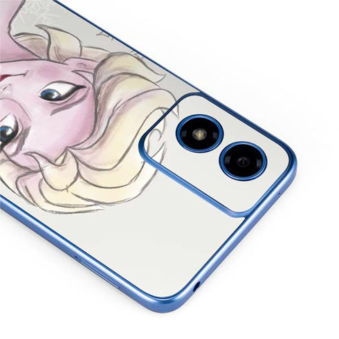 Disney Frozen Elsa Snowflakes Art Moto G Play 4G (2024) Skin