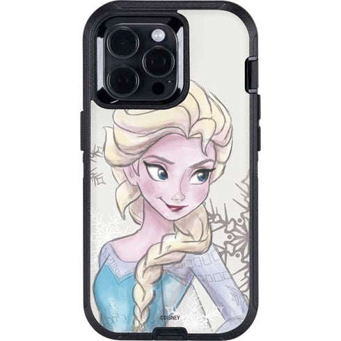Disney Frozen Elsa Snowflakes Art Otterbox Defender iPhone Skin