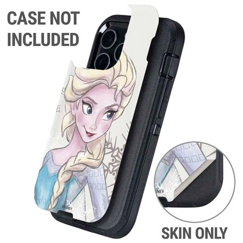 Disney Frozen Elsa Snowflakes Art Otterbox Defender iPhone Skin