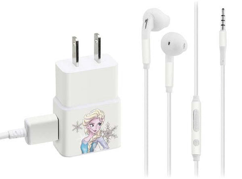 Disney Frozen Elsa Snowflakes Art Phone Charger Skin