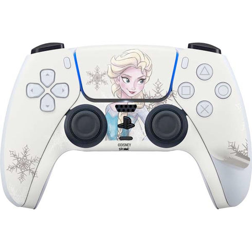 Disney Frozen Elsa Snowflakes Art PS5 Pro Bundle Skin