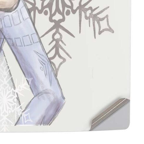 Disney Frozen Elsa Snowflakes Art PS5 Pro Console Skin