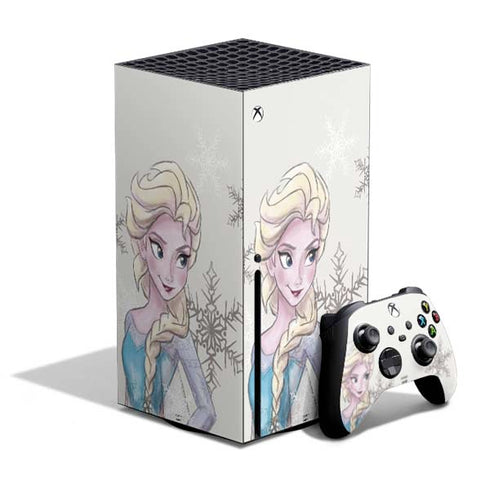 Disney Frozen Elsa Snowflakes Art Xbox Series X Skins