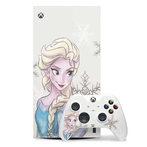 Disney Frozen Elsa Snowflakes Art Xbox Series X Skins