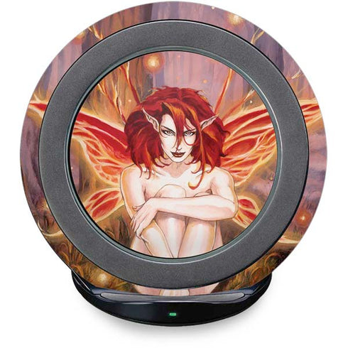 Ember Fire Fairy by Ruth Thompson Fast Charge Wireless Charging Stand Skin