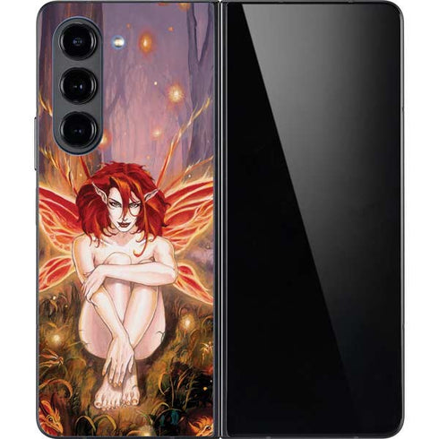 Ember Fire Fairy by Ruth Thompson Galaxy Z Fold5 5G Skin