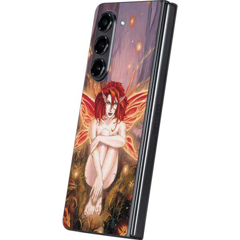 Ember Fire Fairy by Ruth Thompson Galaxy Z Fold5 5G Skin