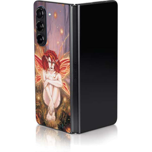 Ember Fire Fairy by Ruth Thompson Galaxy Z Fold5 5G Skin