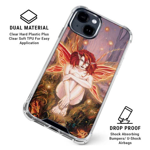 Ember Fire Fairy by Ruth Thompson iPhone 15 Clear Case
