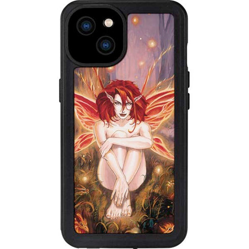 Ember Fire Fairy by Ruth Thompson iPhone 15 Plus Waterproof Case