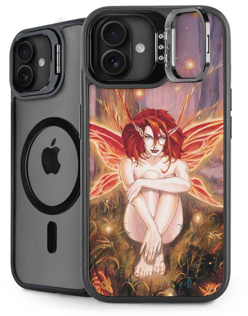 Ember Fire Fairy by Ruth Thompson iPhone 16 Plus Kickstand Case