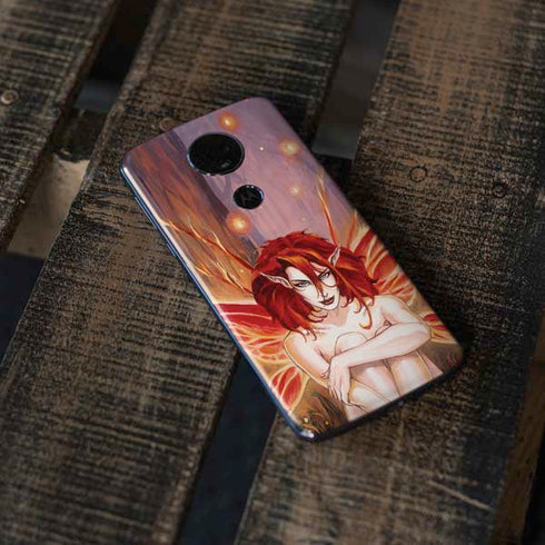Ember Fire Fairy by Ruth Thompson Moto E5 Plus Skin