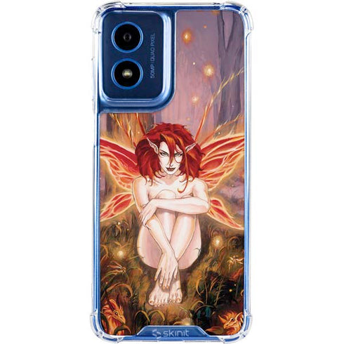 Ember Fire Fairy by Ruth Thompson Moto G Play 4G (2024) Clear Case