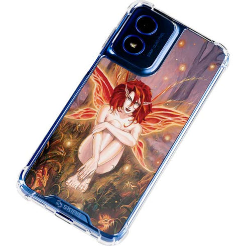 Ember Fire Fairy by Ruth Thompson Moto G Play 4G (2024) Clear Case