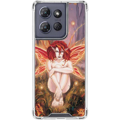 Ember Fire Fairy by Ruth Thompson Moto G Play 5G (2025) Clear Case