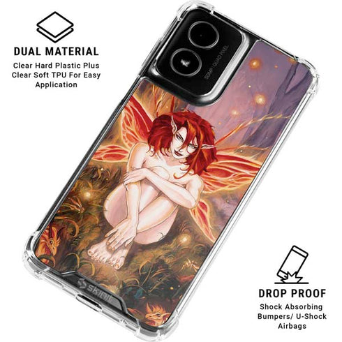 Ember Fire Fairy by Ruth Thompson Moto G Power 5G (2024) Clear Case