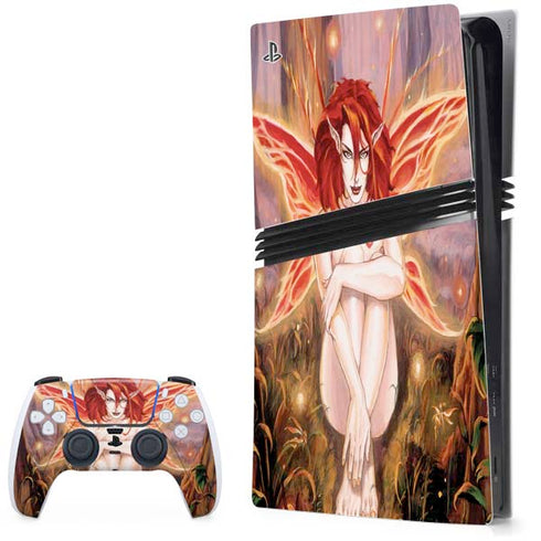 Ember Fire Fairy by Ruth Thompson PS5 Pro Bundle Skin
