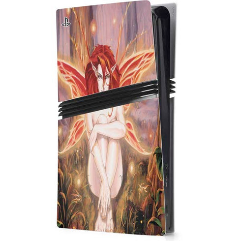 Ember Fire Fairy by Ruth Thompson PS5 Pro Console Skin