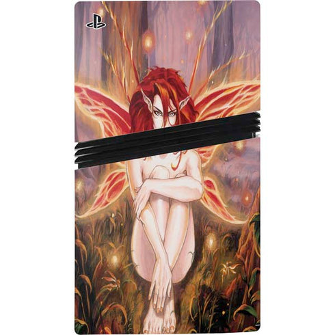 Ember Fire Fairy by Ruth Thompson PS5 Pro Console Skin