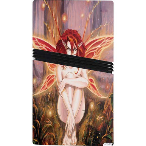 Ember Fire Fairy by Ruth Thompson PS5 Pro Console Skin