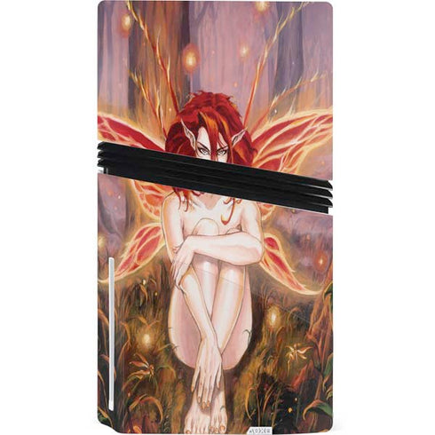 Ember Fire Fairy by Ruth Thompson PS5 Pro Disk Console Skin
