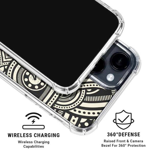 Emergence 70s Inspired iPhone 15 Clear Case