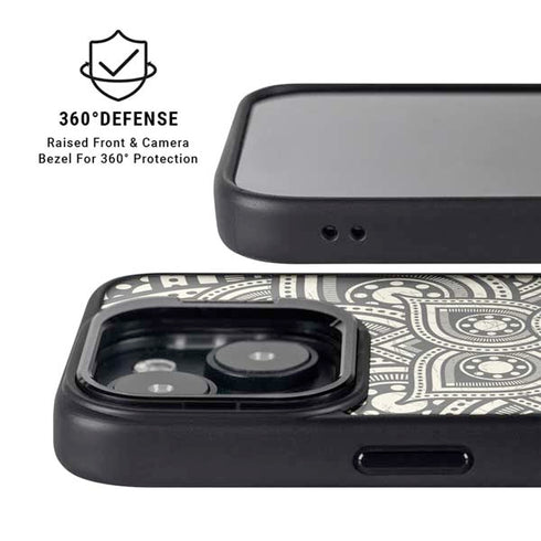 Emergence 70s Inspired iPhone 15 Plus Kickstand Case