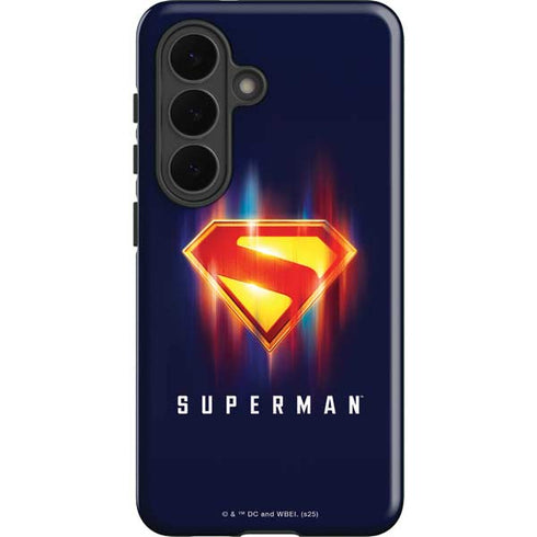 Superman 2025 Energy Shield Neon Emblem Galaxy S26 Impact Case