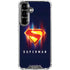 Superman 2025 Energy Shield Neon Emblem Galaxy S26 Plus Clear Case